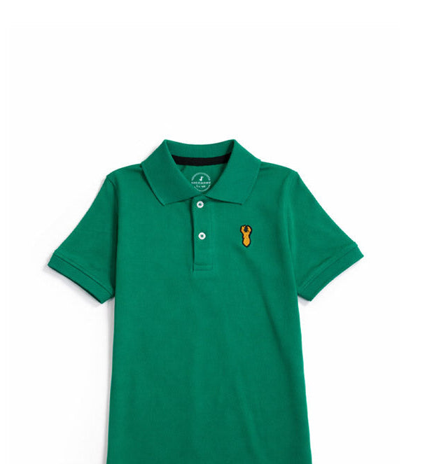 Trendy Markhoor Badge Polo Shirt- Green