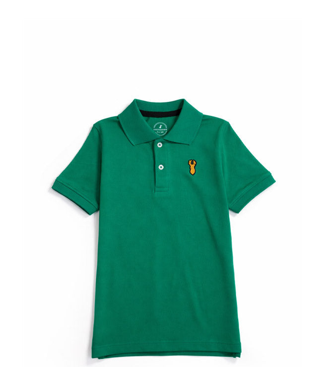 Trendy Markhoor Badge Polo Shirt- Green
