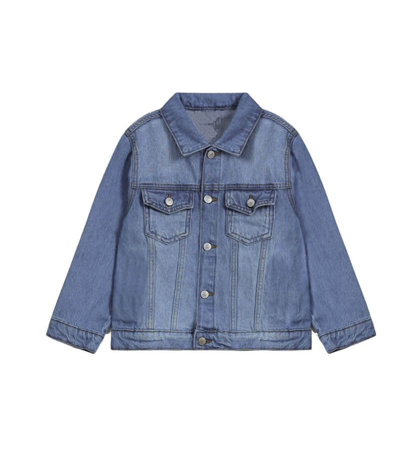 Super Classic Basic Denim Jacket - Light Blue