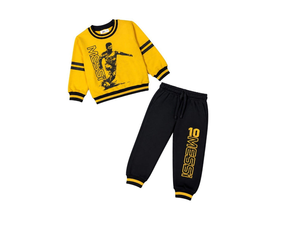 10 NO Playing Football Fleece Tracksuit - Mustad & Black