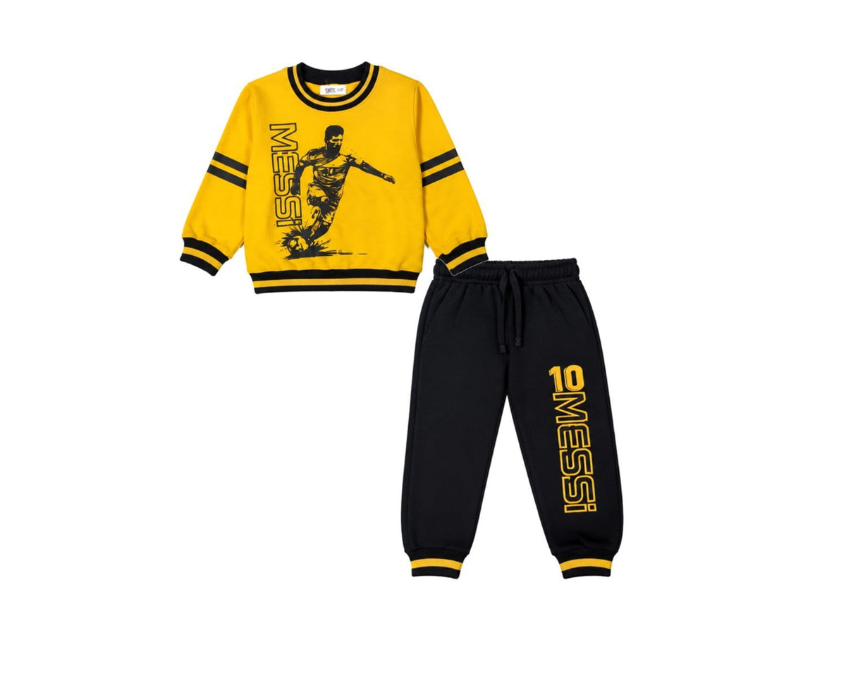 10 NO Playing Football Fleece Tracksuit - Mustad & Black