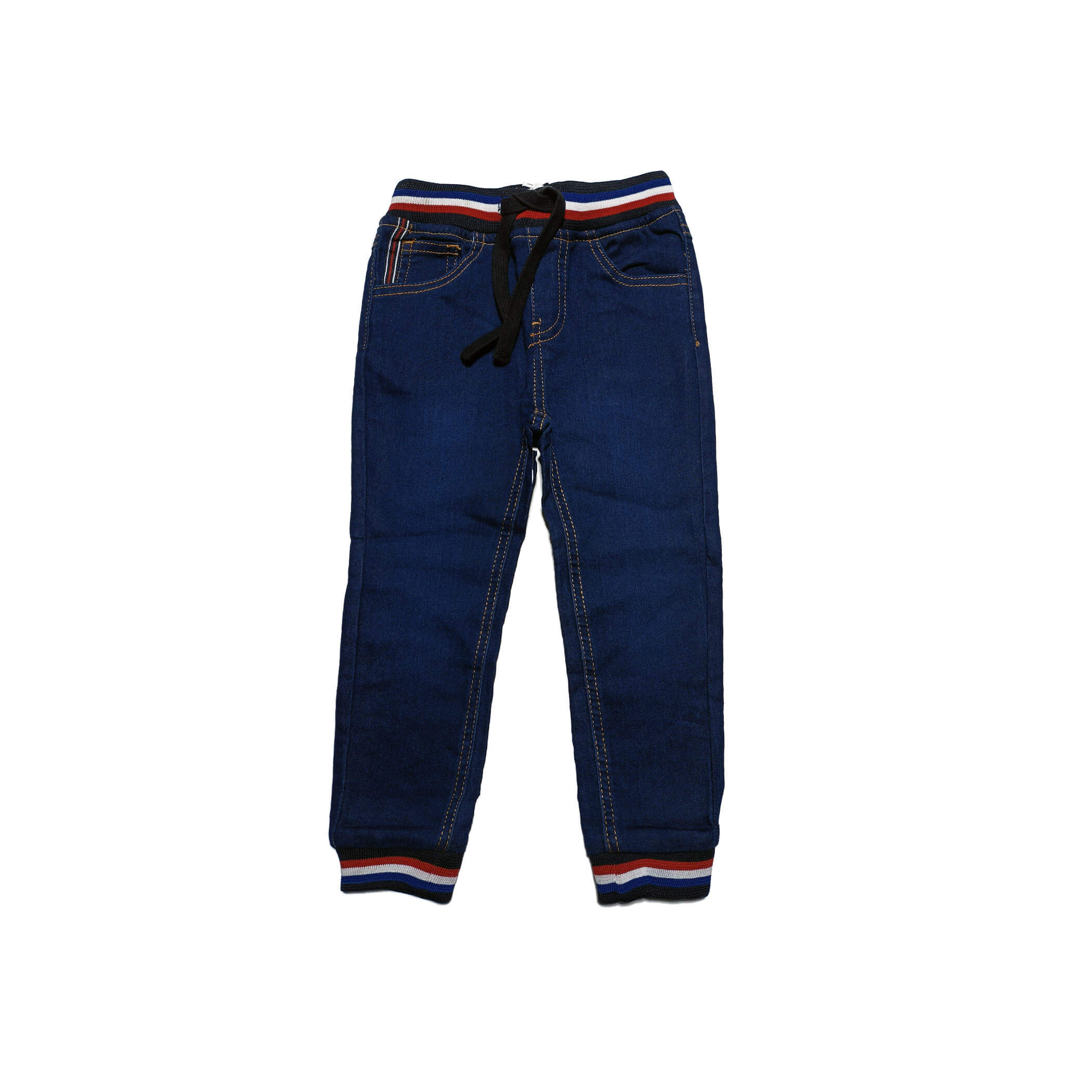 Lightly-Washed Joggers Pants - Navy Blue