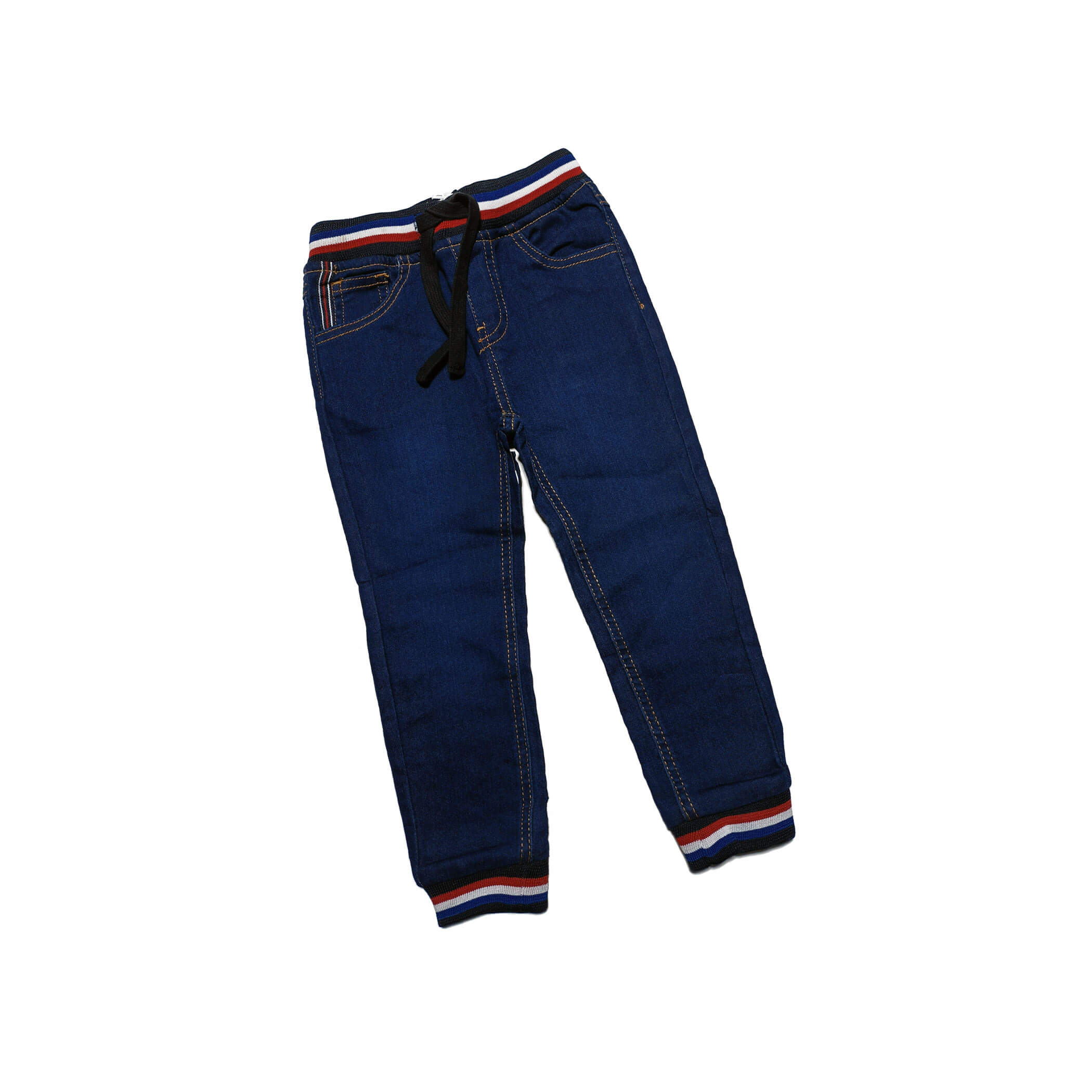Lightly-Washed Joggers Pants - Navy Blue