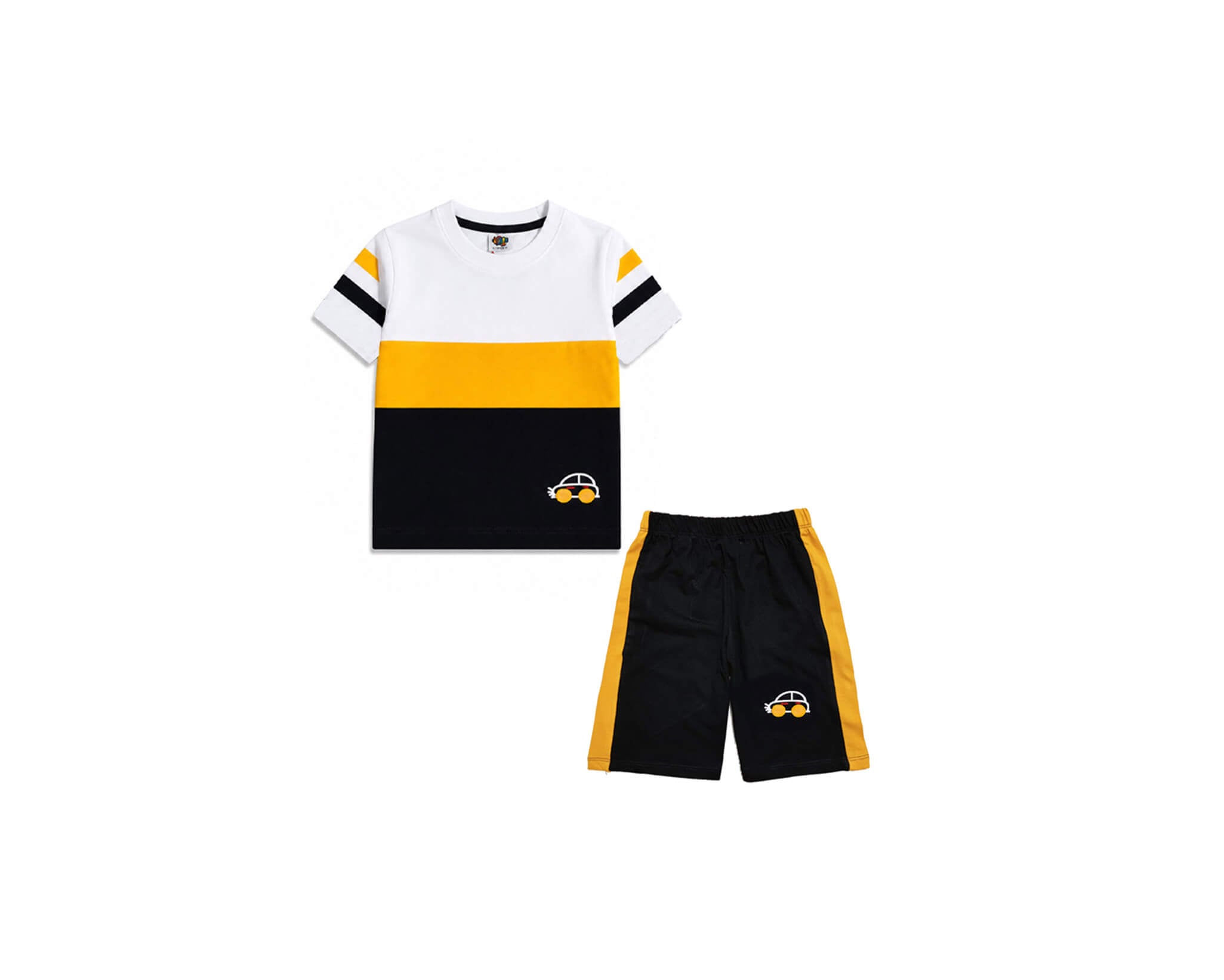 3PenalMiniCarTee_Shorts-WhiteYellow_Back_1
