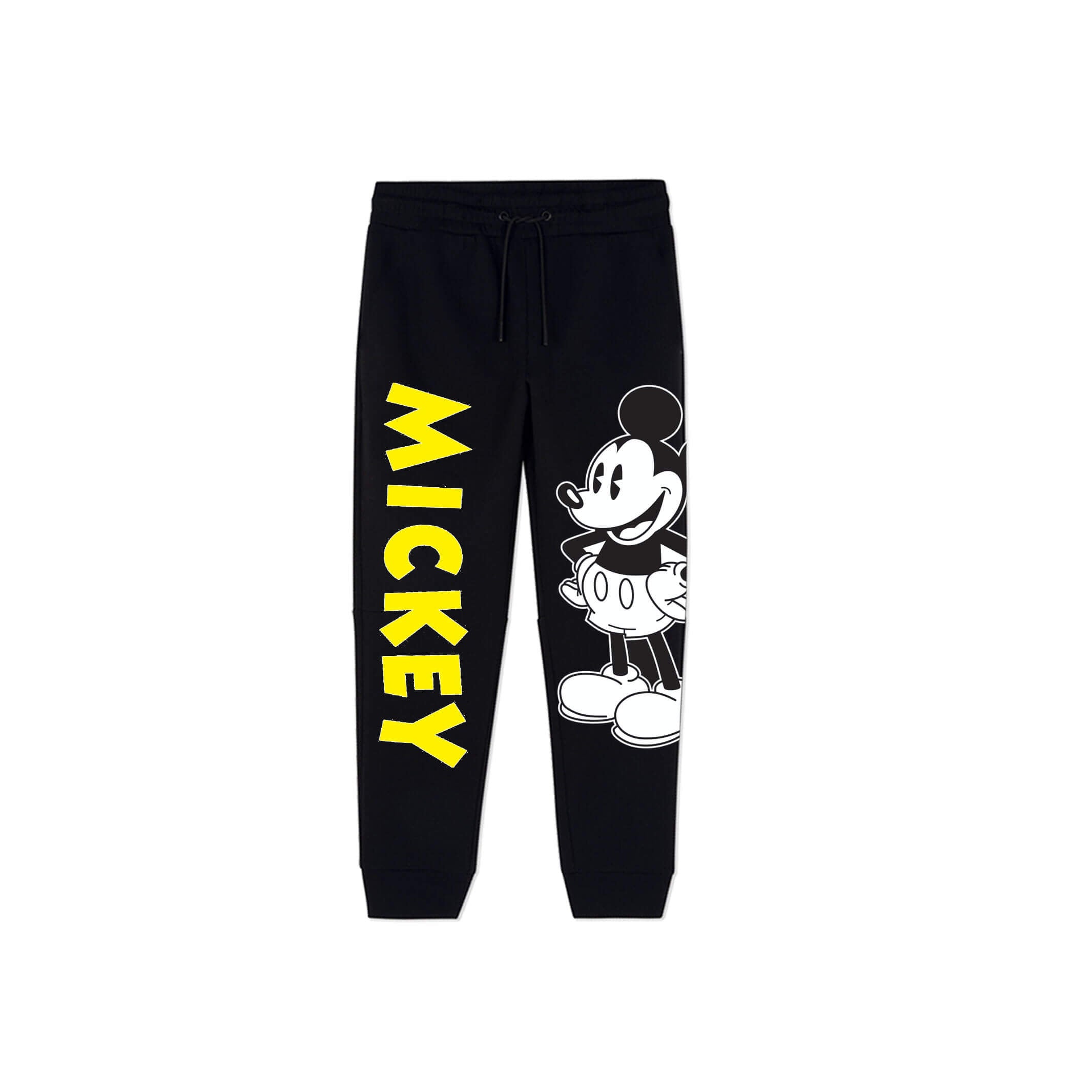 Mickey Smile Fleece Trouser -Black