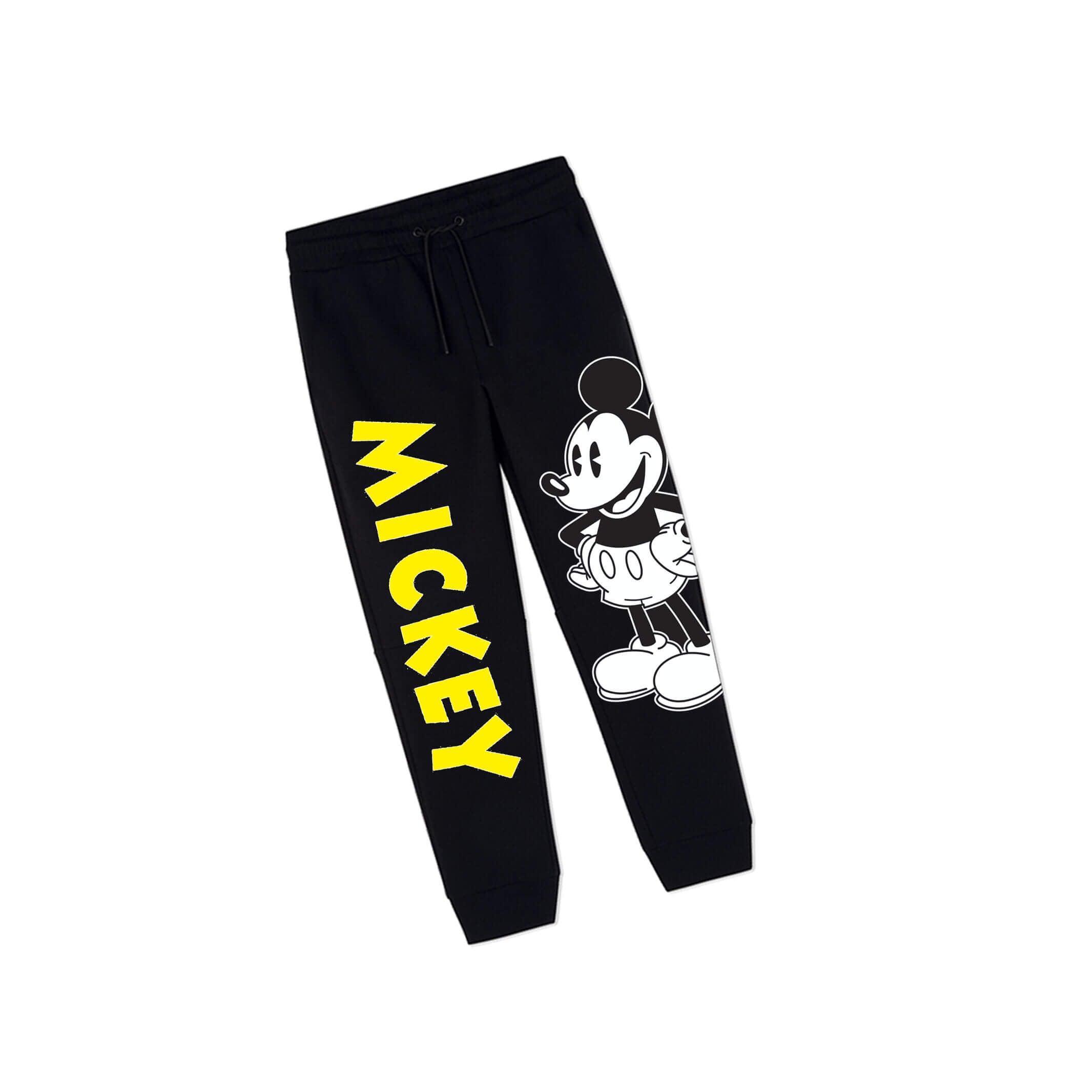 Mickey Smile Fleece Trouser -Black