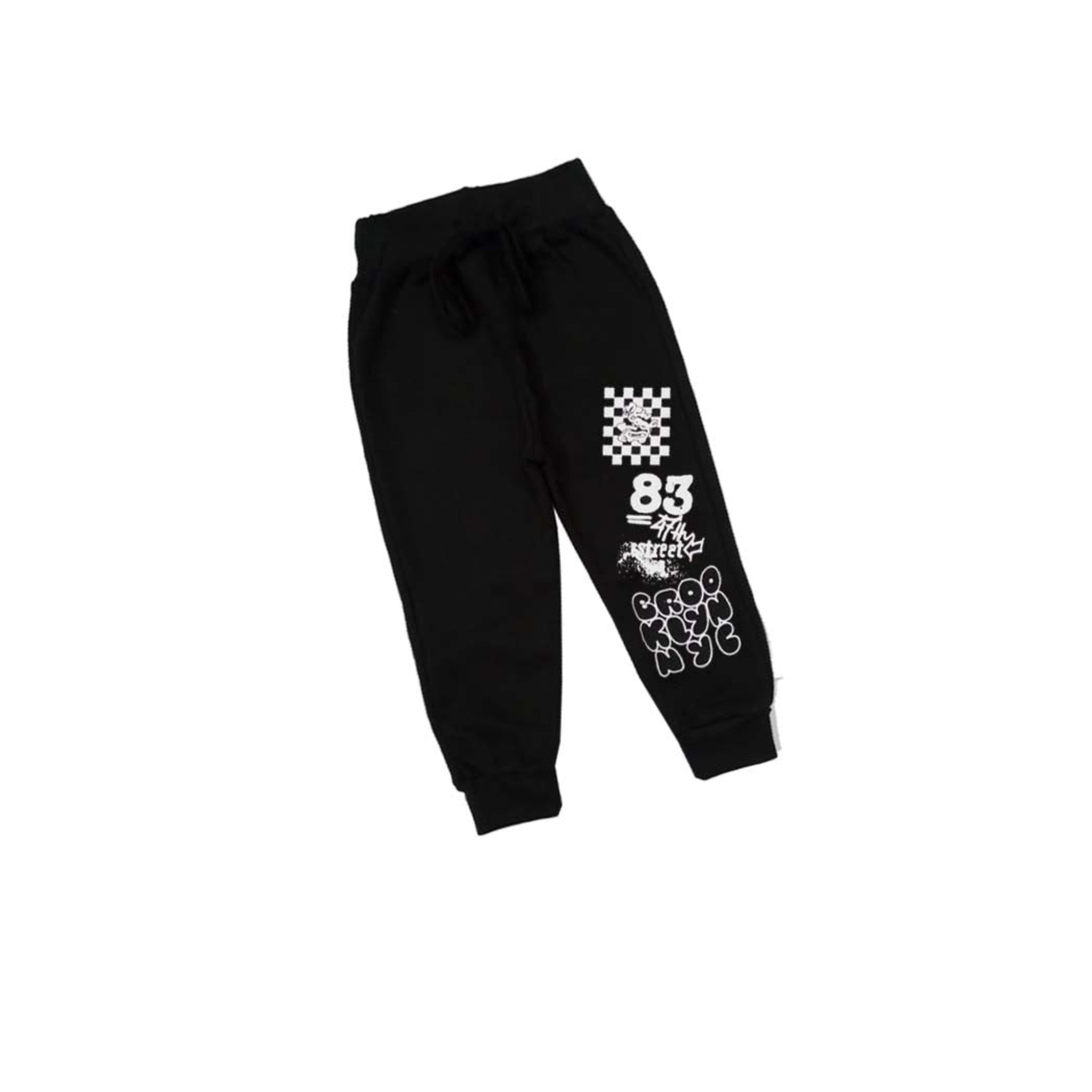 83 47th Street Fleece Trouser - Black