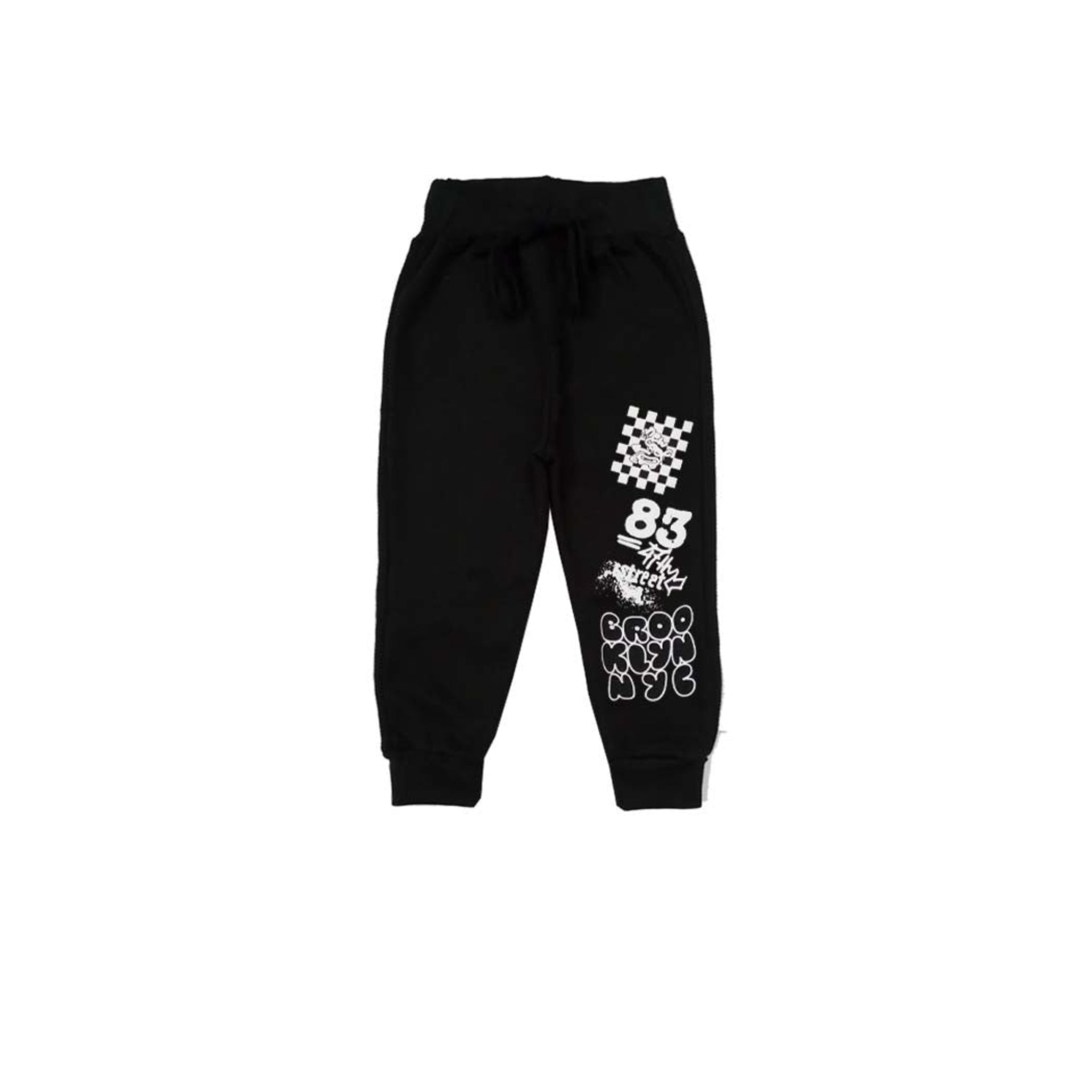 83 47th Street Fleece Trouser - Black