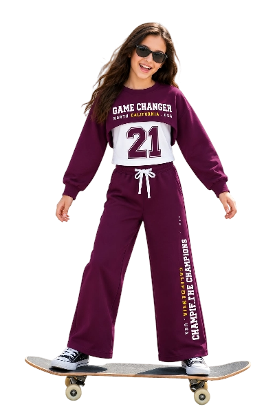 21 Game Changer 3-Piece Fleece Tracksuit - Purple 