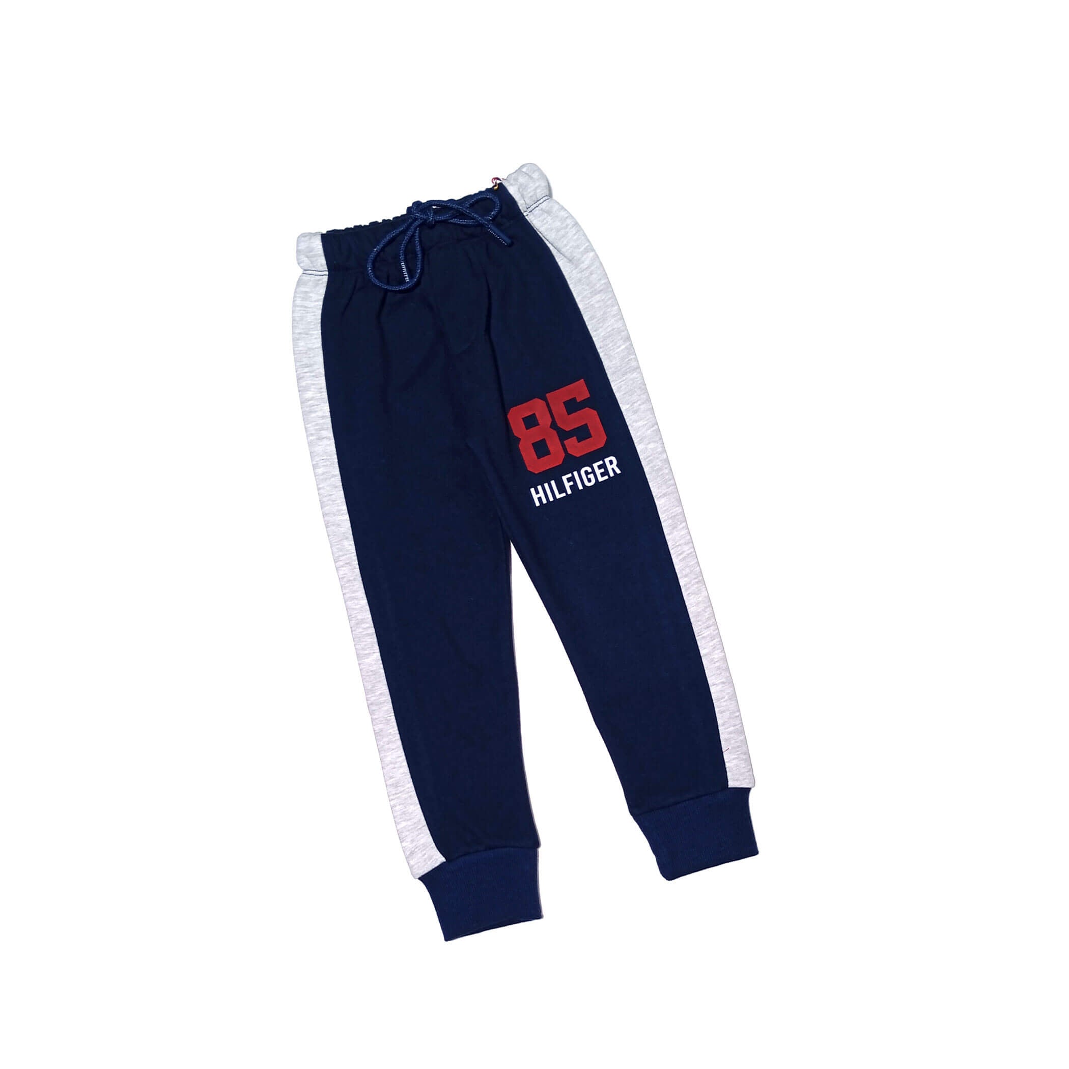 85 Hilfigure Grey Penal Fleece Trouser -Navy Blue