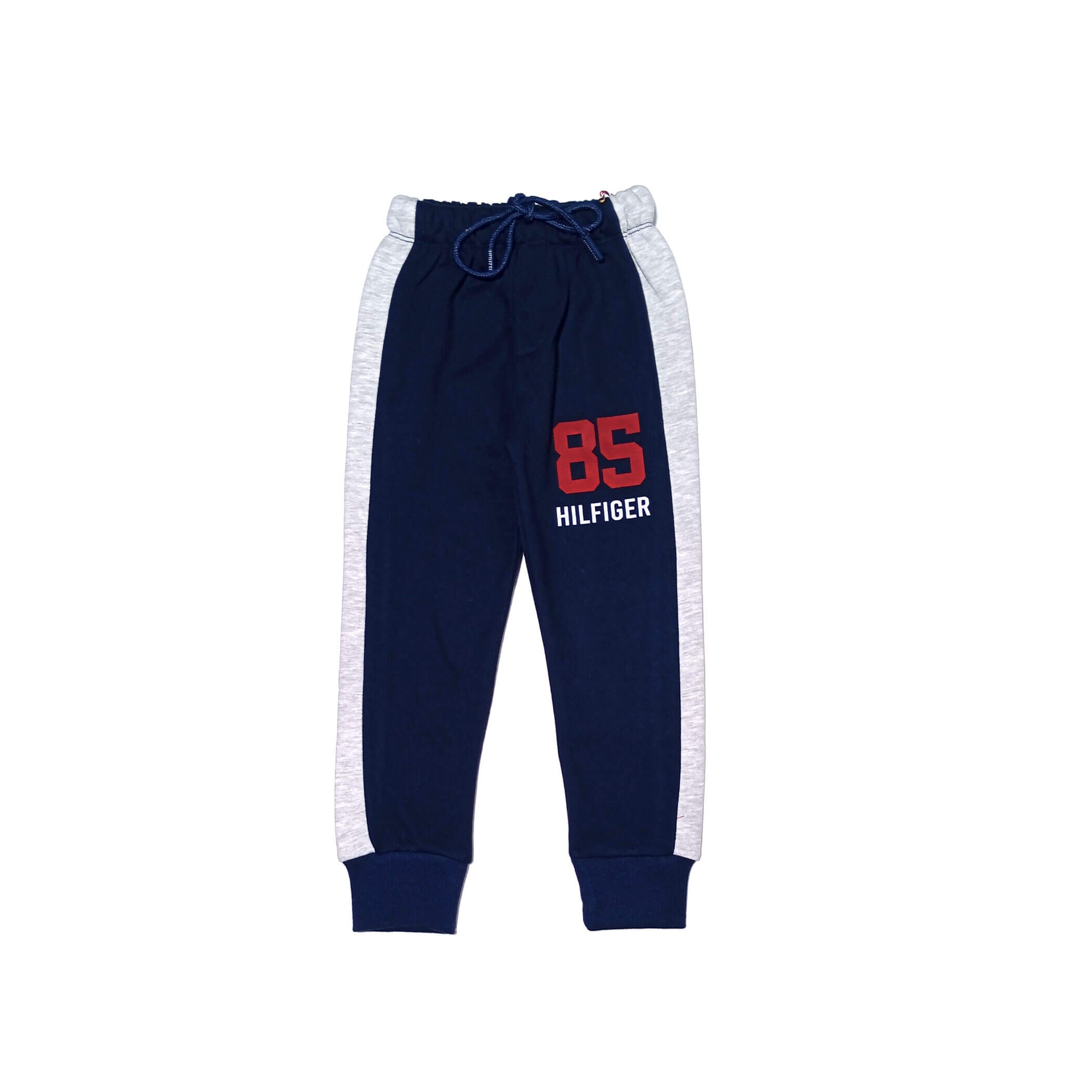 85 Hilfigure Grey Penal Fleece Trouser -Navy Blue