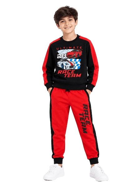 Ultimate Race Team 28 Fleece  Tracksuit - black & Orange