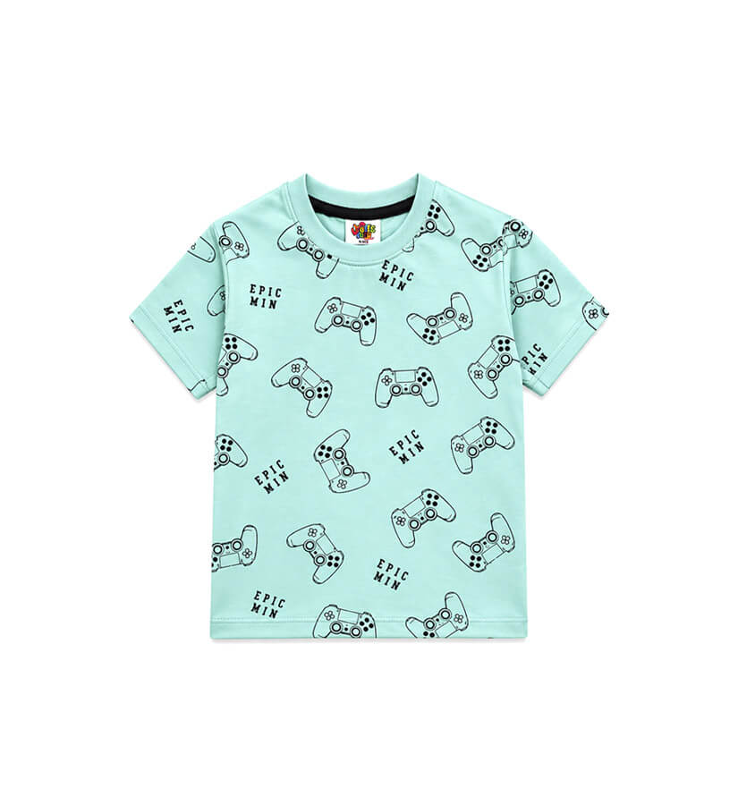 AllOverEpicMinPrintedTeeShirt-LightGreen