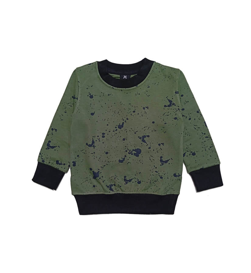 Atristic Fleece Sweatshirt - Green