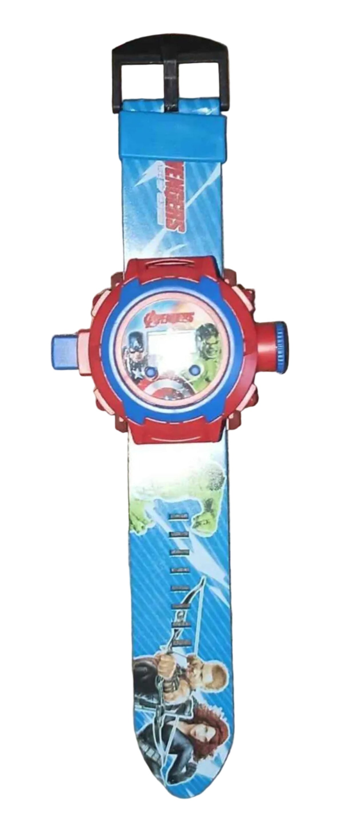 Avengers Superhero Printed Strap Watch -  Blue & Red