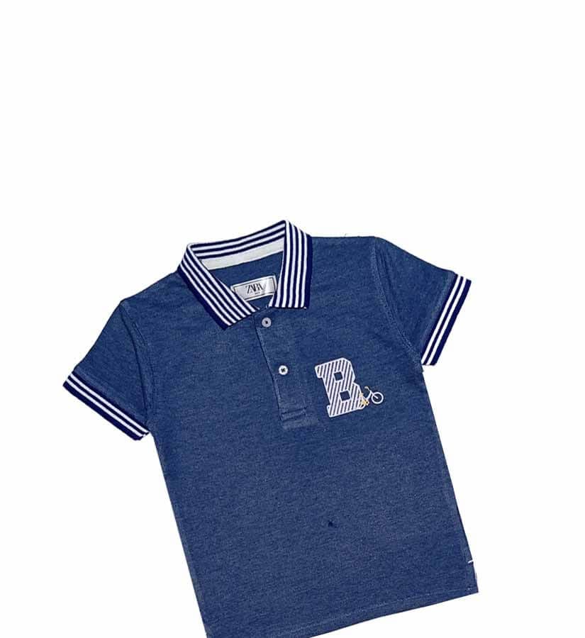 B Bicycle Polo Shirt - Saphire Blue
