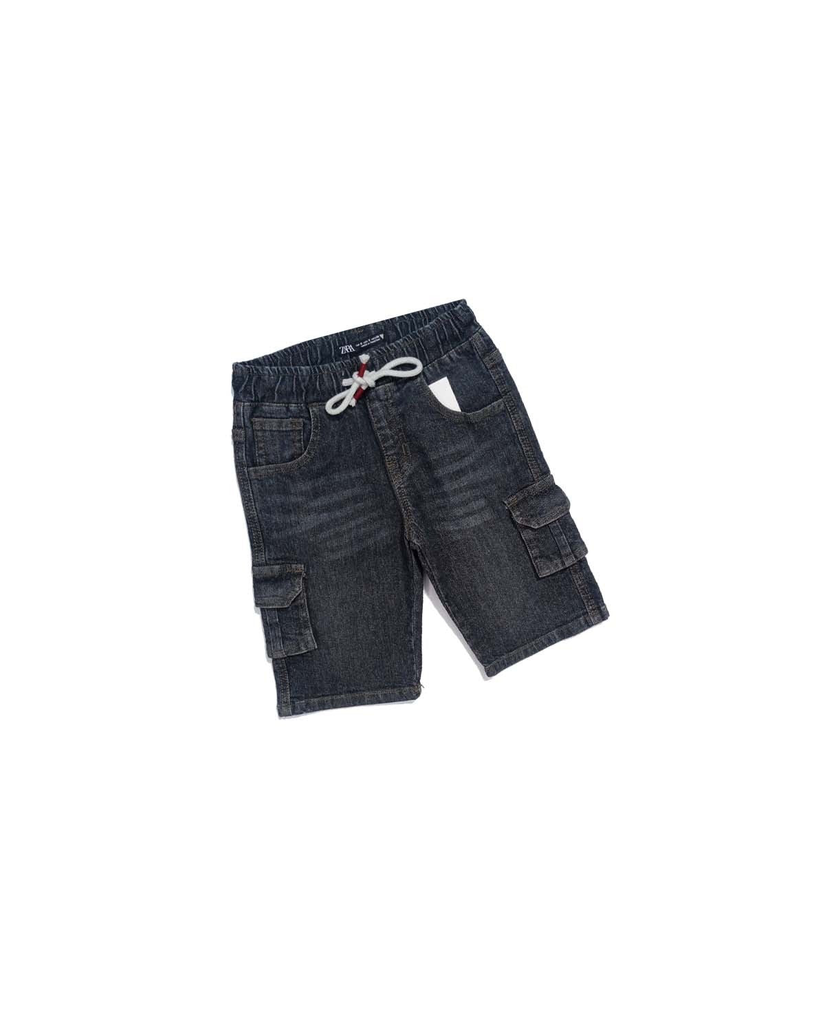 BS Cargo Denim Shorts – Charcoal 