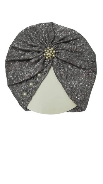 Baby-Moonlight-Stone-Motifs-Turban-Cap-Elastic-Stretch-Light-Gray