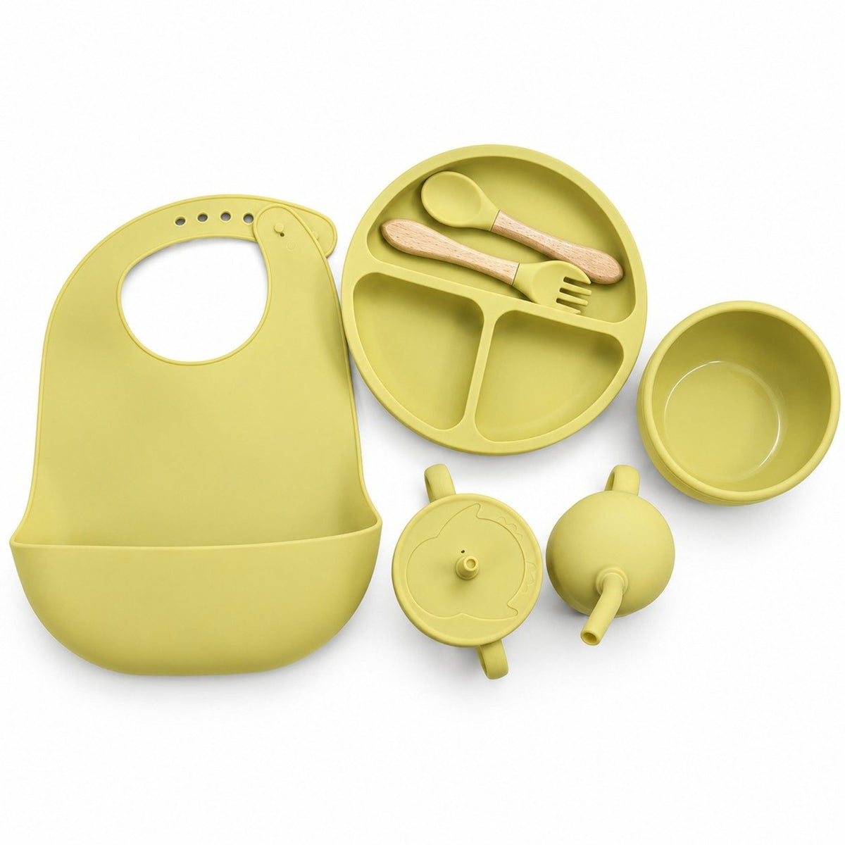 Baby Silicone Feeding 6-Piece Set