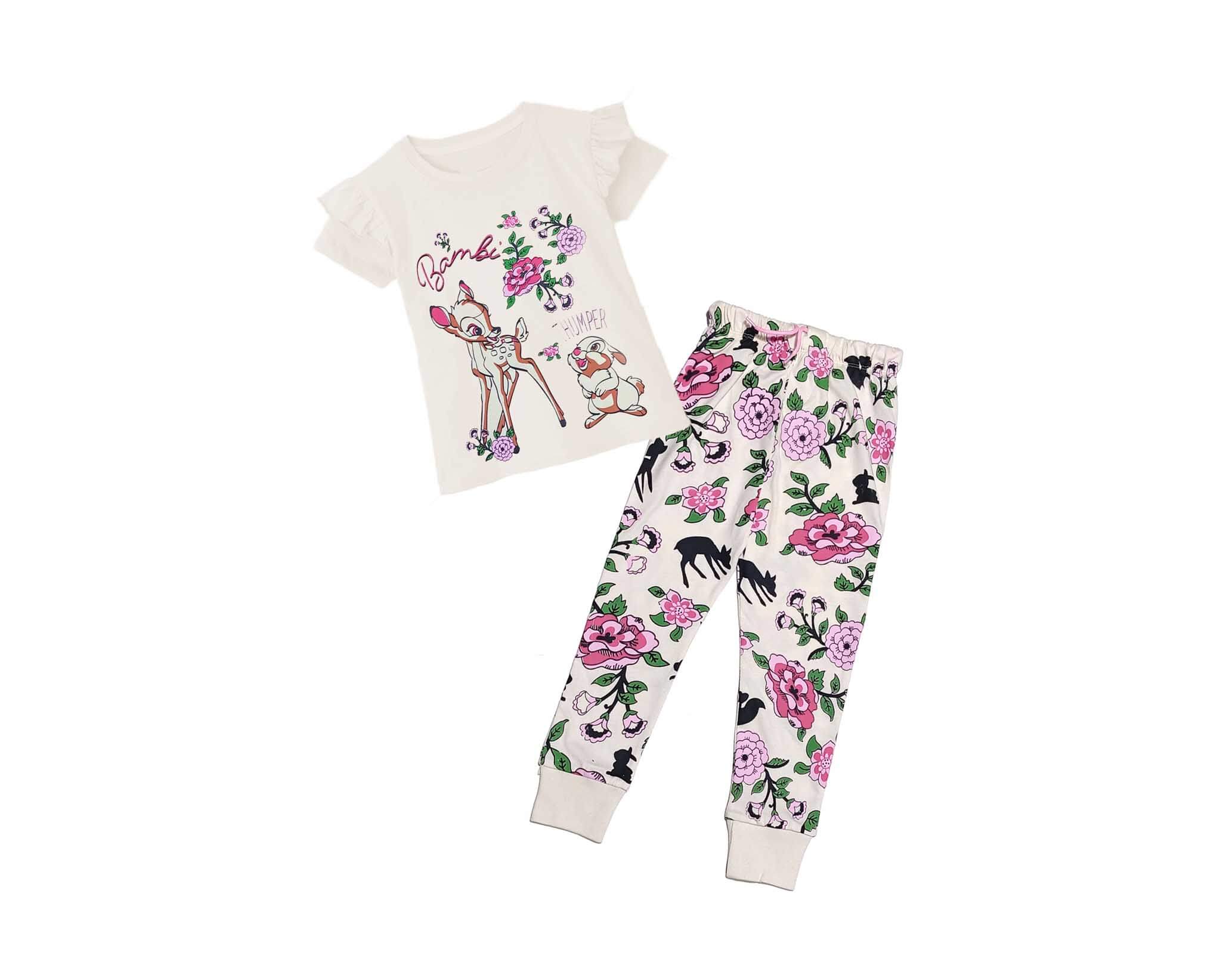 Bambi Thumper Frill Tee Shirt &amp; Printed Trouser -  Skin1