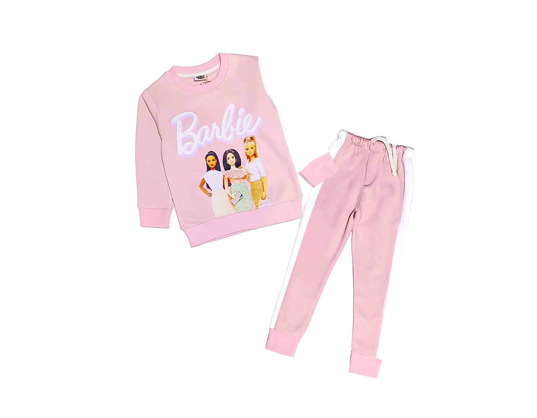 Barbie Friends Stylish Fleece Tracksuit - Rose Pink
