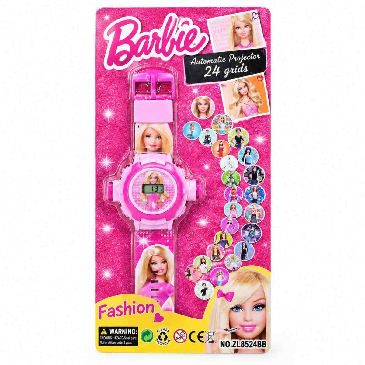 Barbie  Projection Digital Watch - Pink 