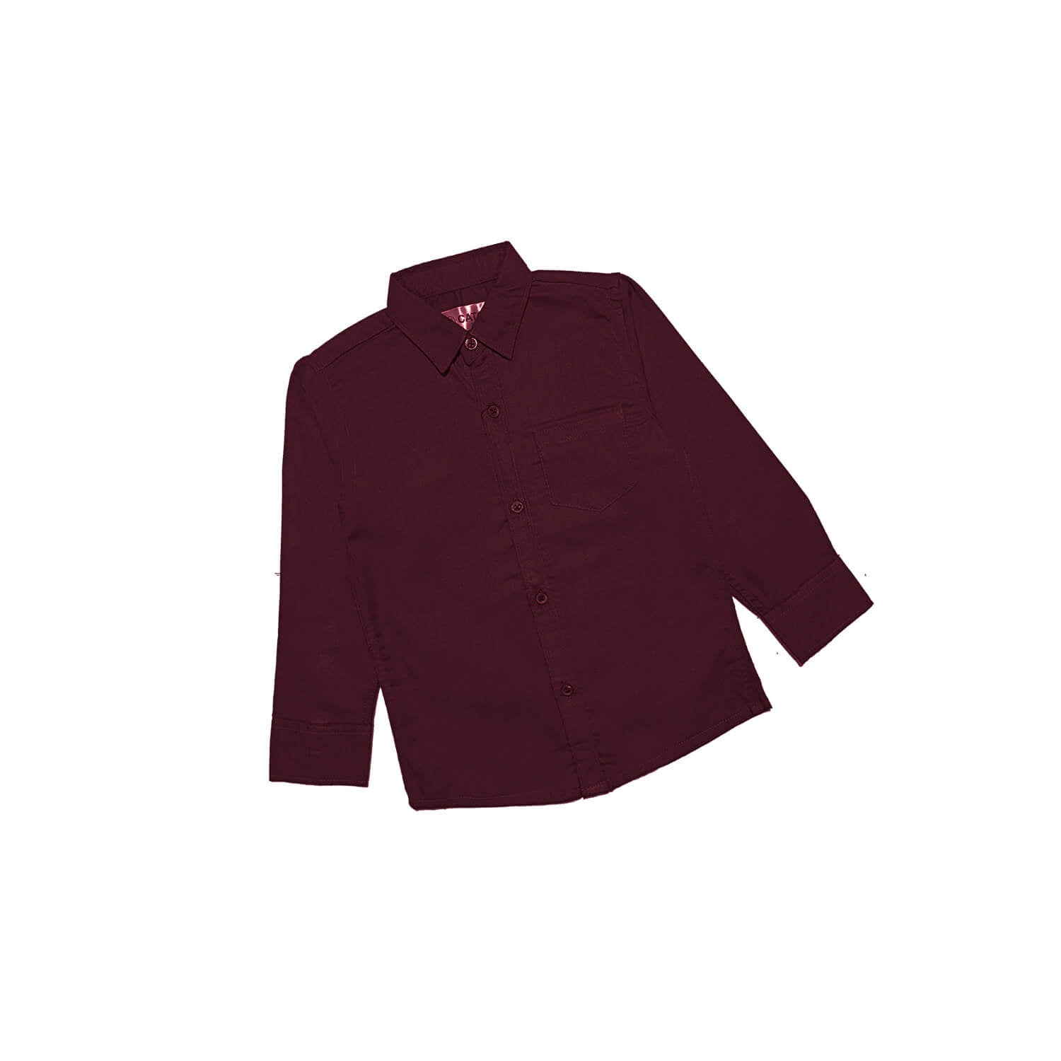 Basic Shemrey Fabric Formal Shirt - Bargandy