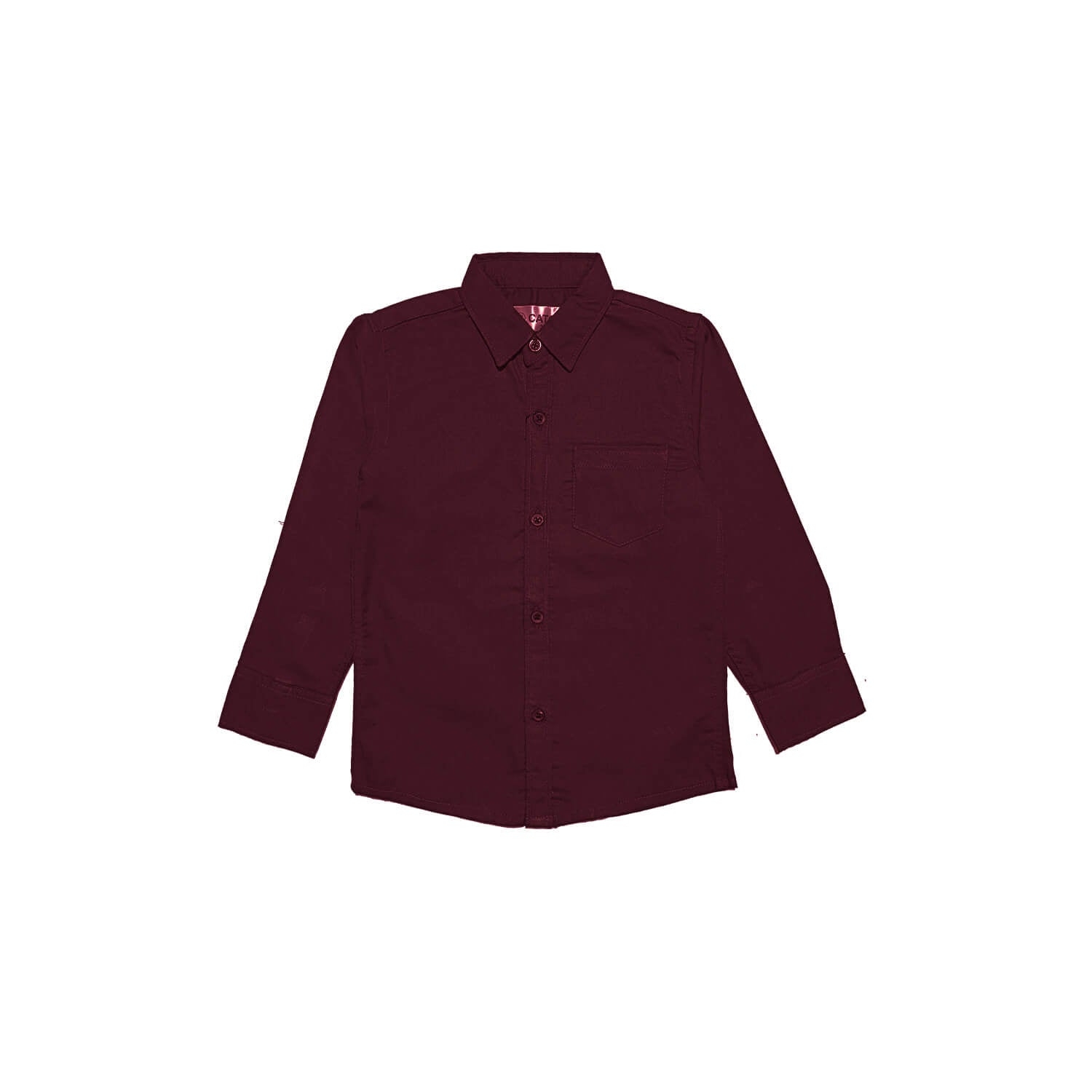 Basic Shemrey Fabric Formal Shirt - Bargandy