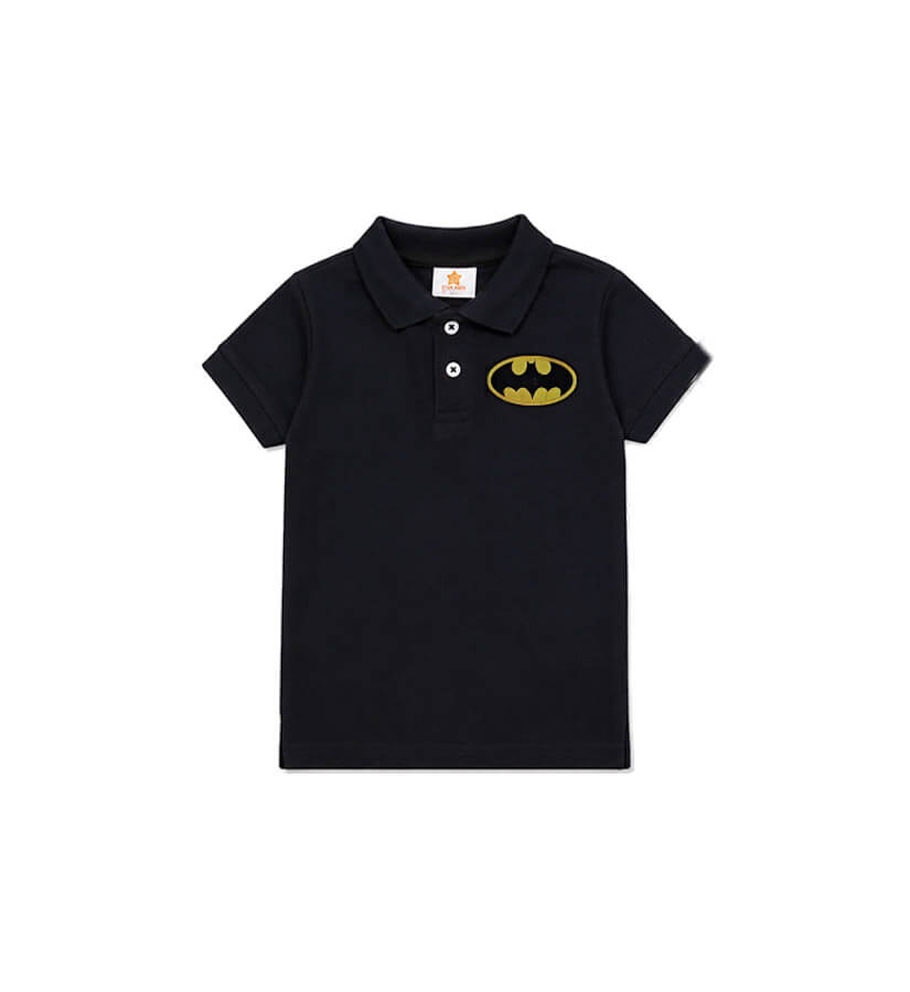 BatYellowLogoPoloShirt-Black_1
