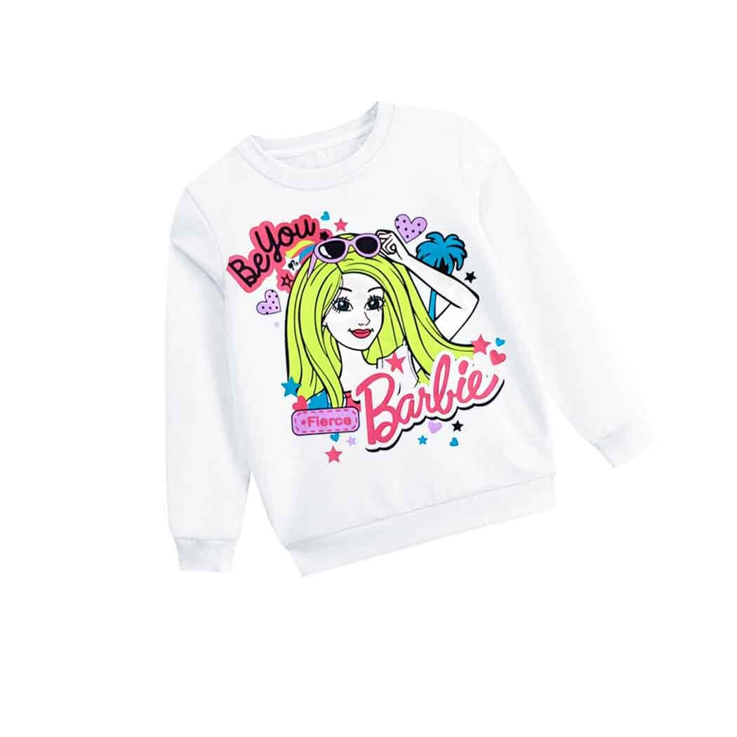 Be You Barbie Fleece Sweatshirt - White