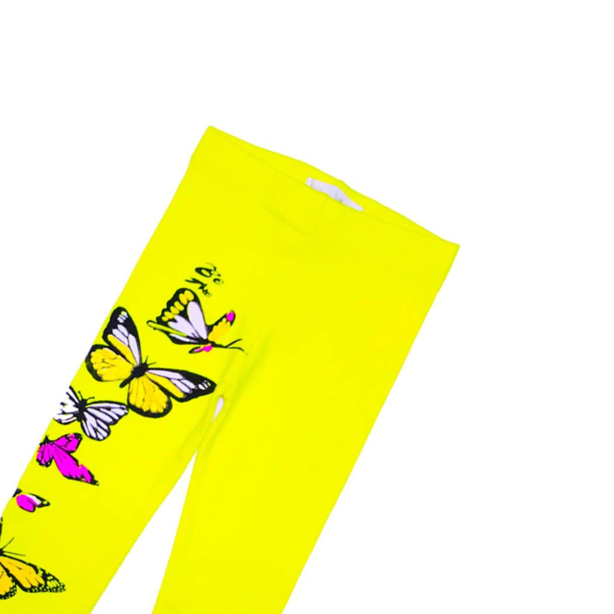 Be Fly Glitter Butterfly Tights - Yellow