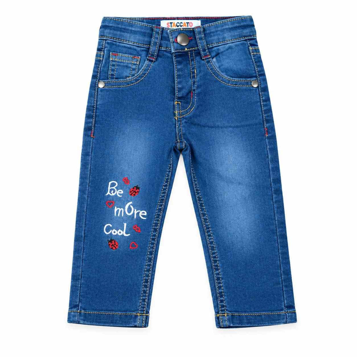 Be More Cool Denim Pent - Mid Blue