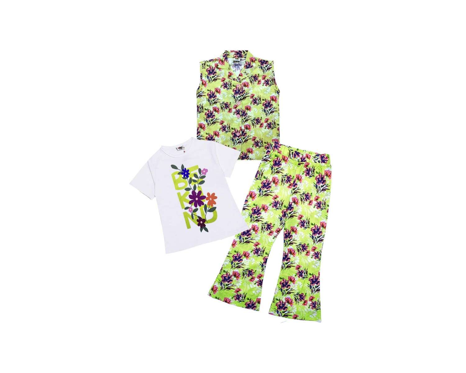 BekindRosePrinted3PcCottonSuit-Green_1