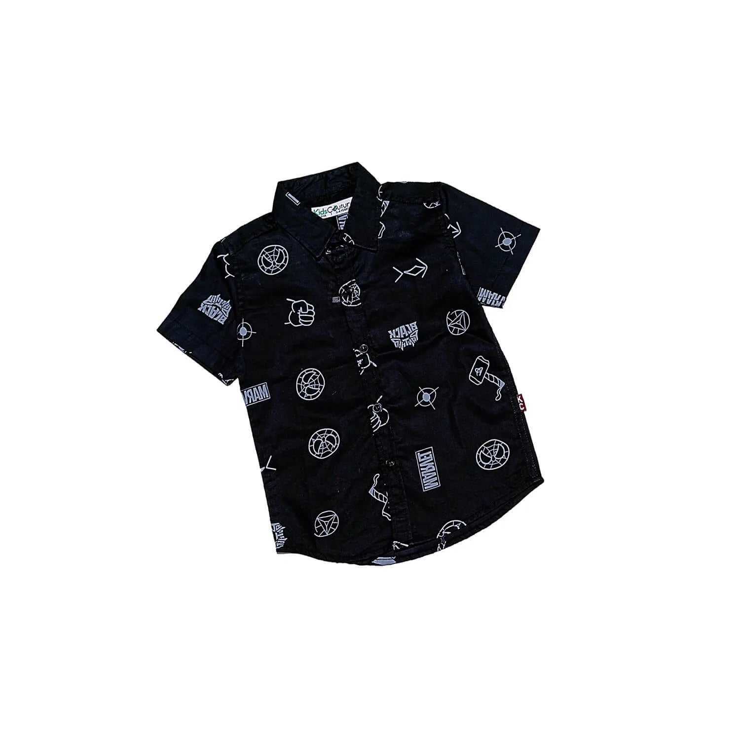 Black Panther Casual Cotton Shirt -Black