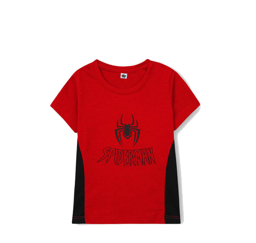 BlackPenalSpidermanWithSpiderTeeShirt-Red