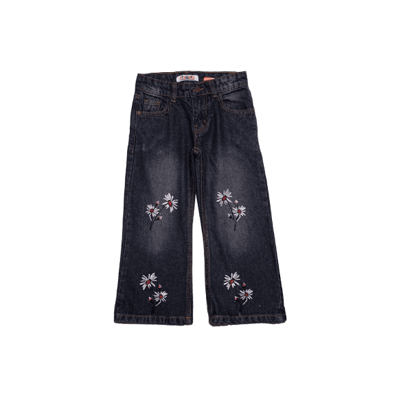 Bloomig Water Lilly Flapper Denim Pant - Charcoal