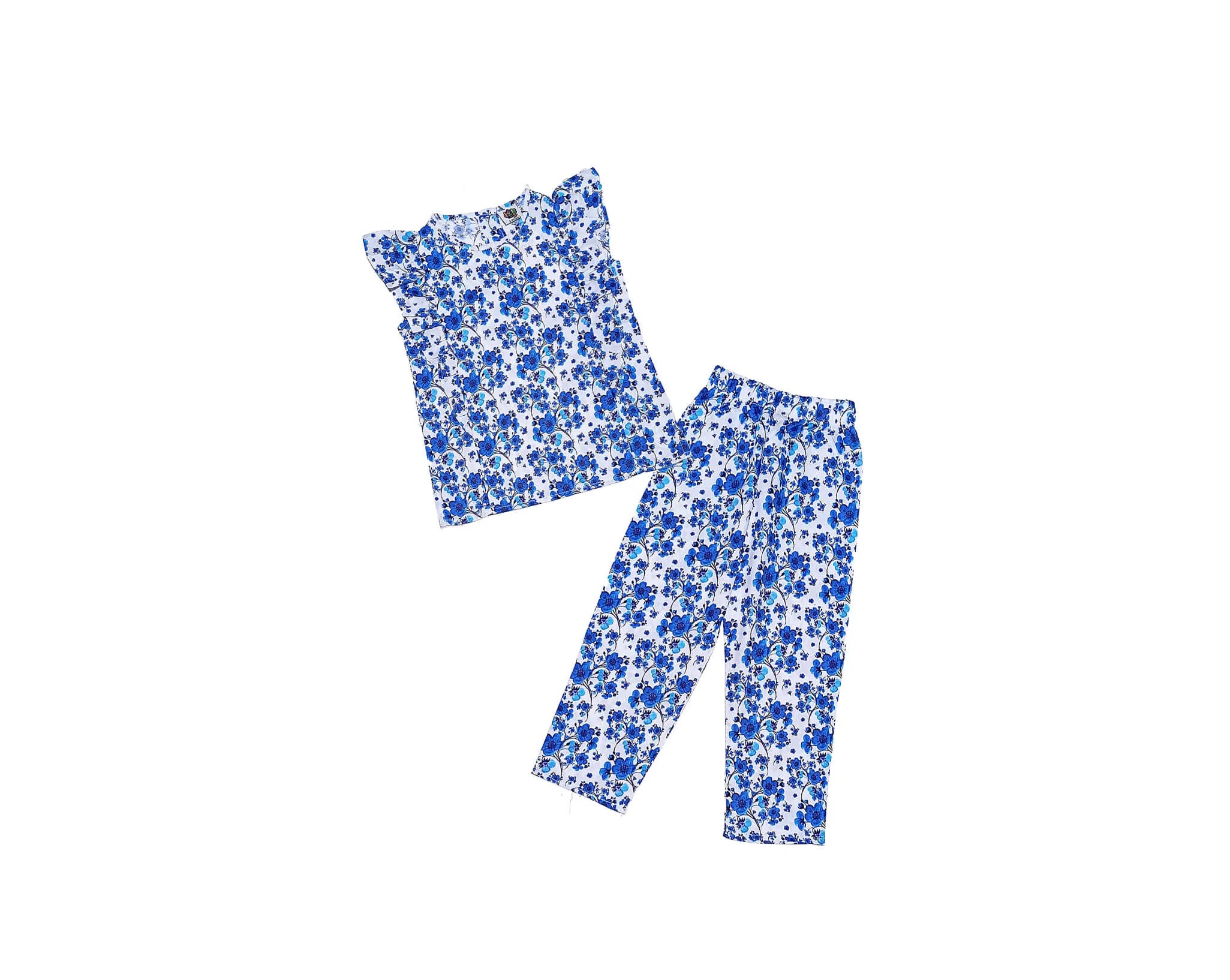 Body Frill Stylish Cotton Top &amp; Trouser -White