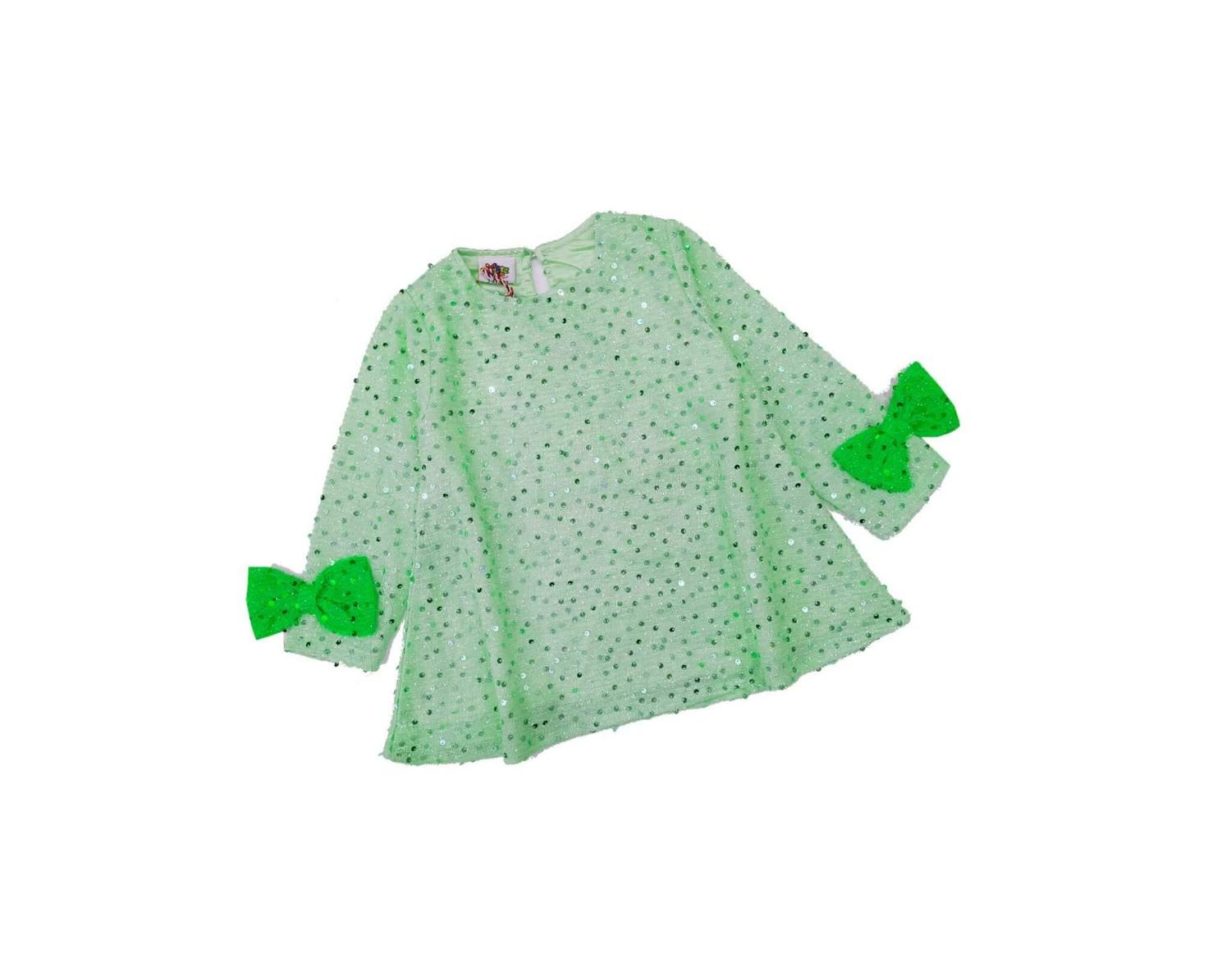 BowWithFullySequenceWorkFullSleeveTop-Green_1
