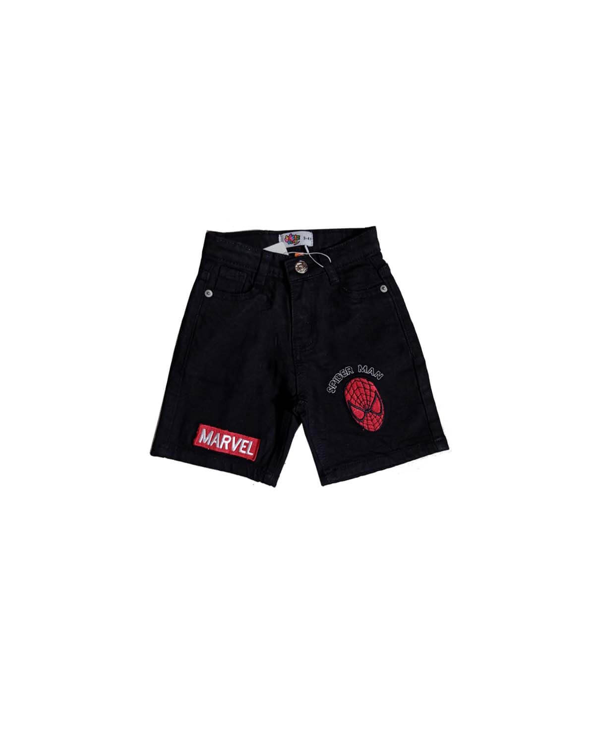 Boys Trendy Denim Shorts - Black