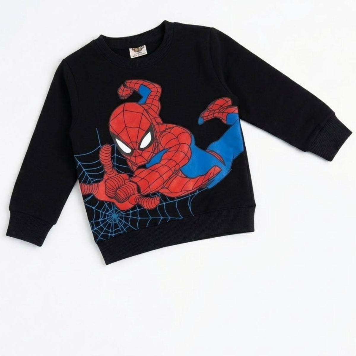 Boys SP Print Fleece Sweatshirt - Black