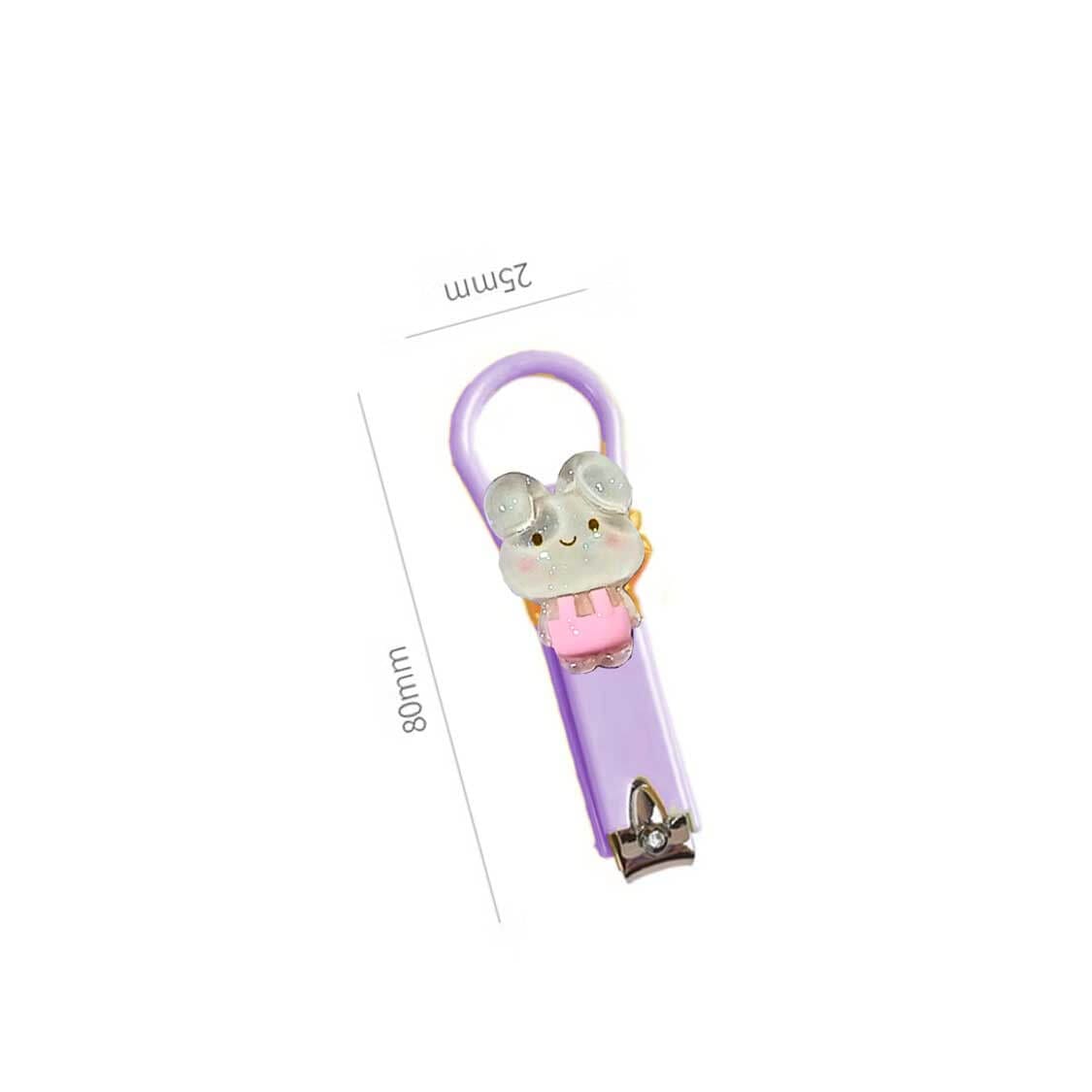 Bunny Charactor Imported Kids Nail Clipper - Soft Purple