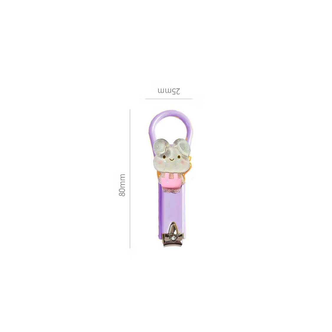 Bunny Charactor Imported Kids Nail Clipper - Soft Purple
