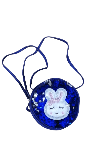 Bunny Sequence Kids Purse- Shining Blue