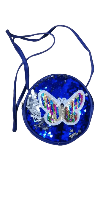 Butterfly Sequence Kids Purse- Shining Blue