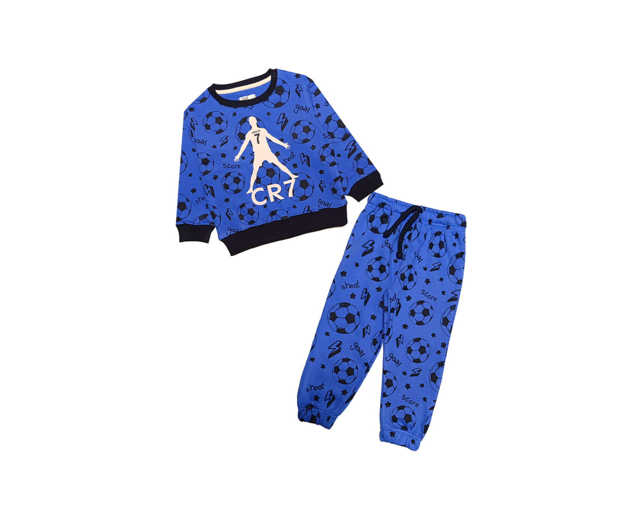 CR7 FootBall Fleece Tracksuit -Blue