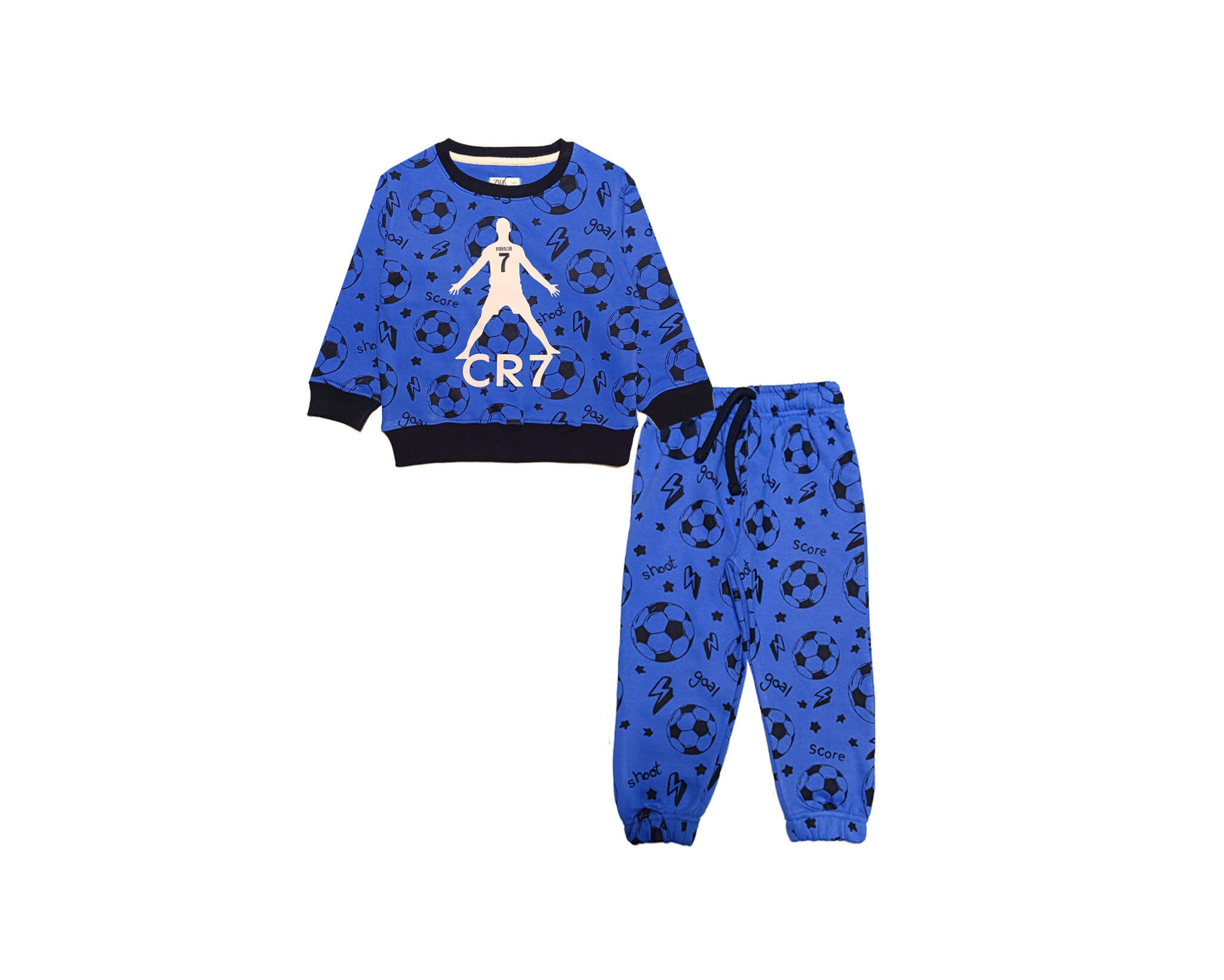 CR7 FootBall Fleece Tracksuit -Blue