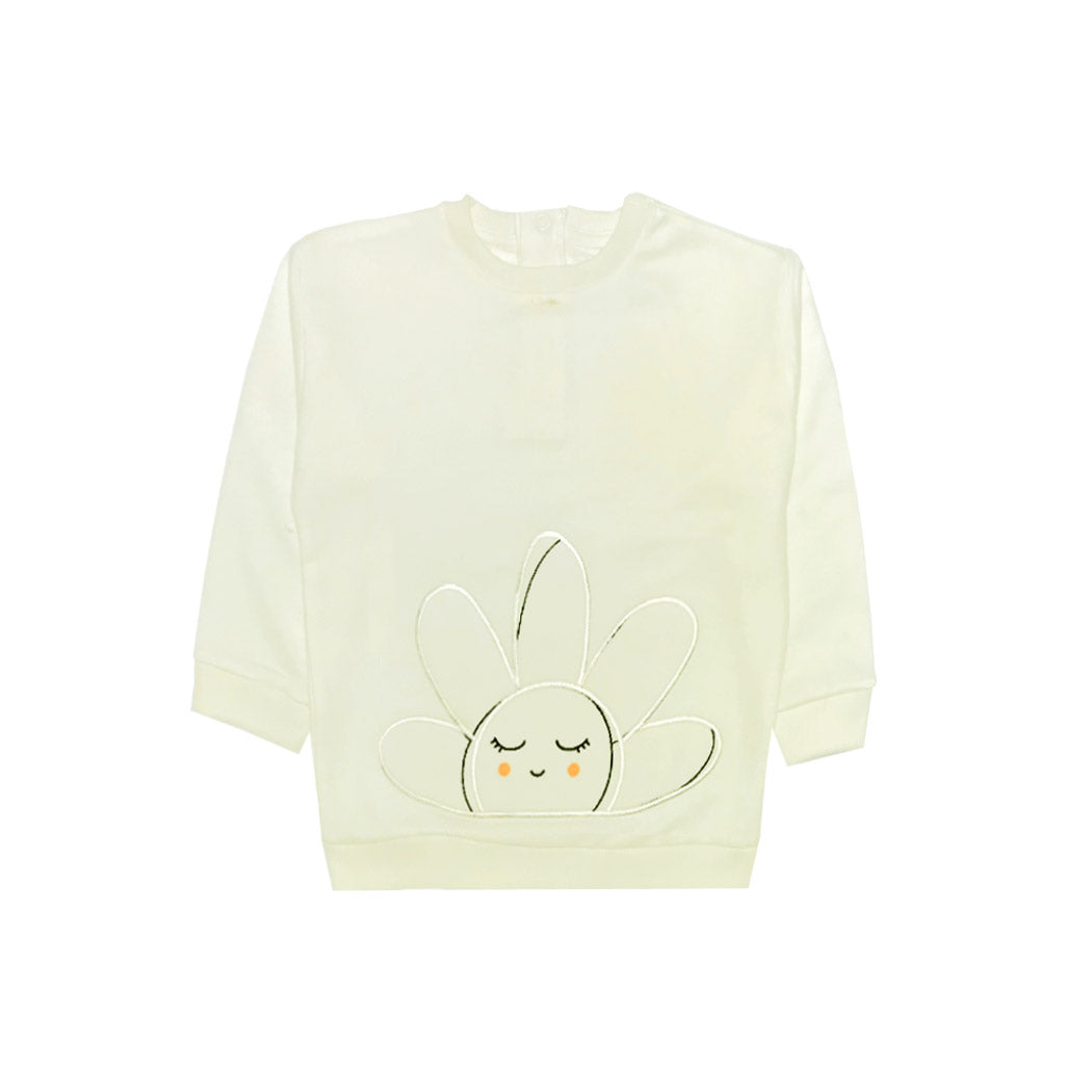 Cute Sunflower Sweatshirt - Off White