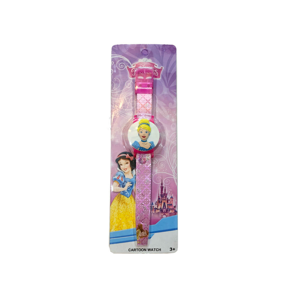 Cartoon Character Disney Princess Watch For Kids ‚Äì Pink