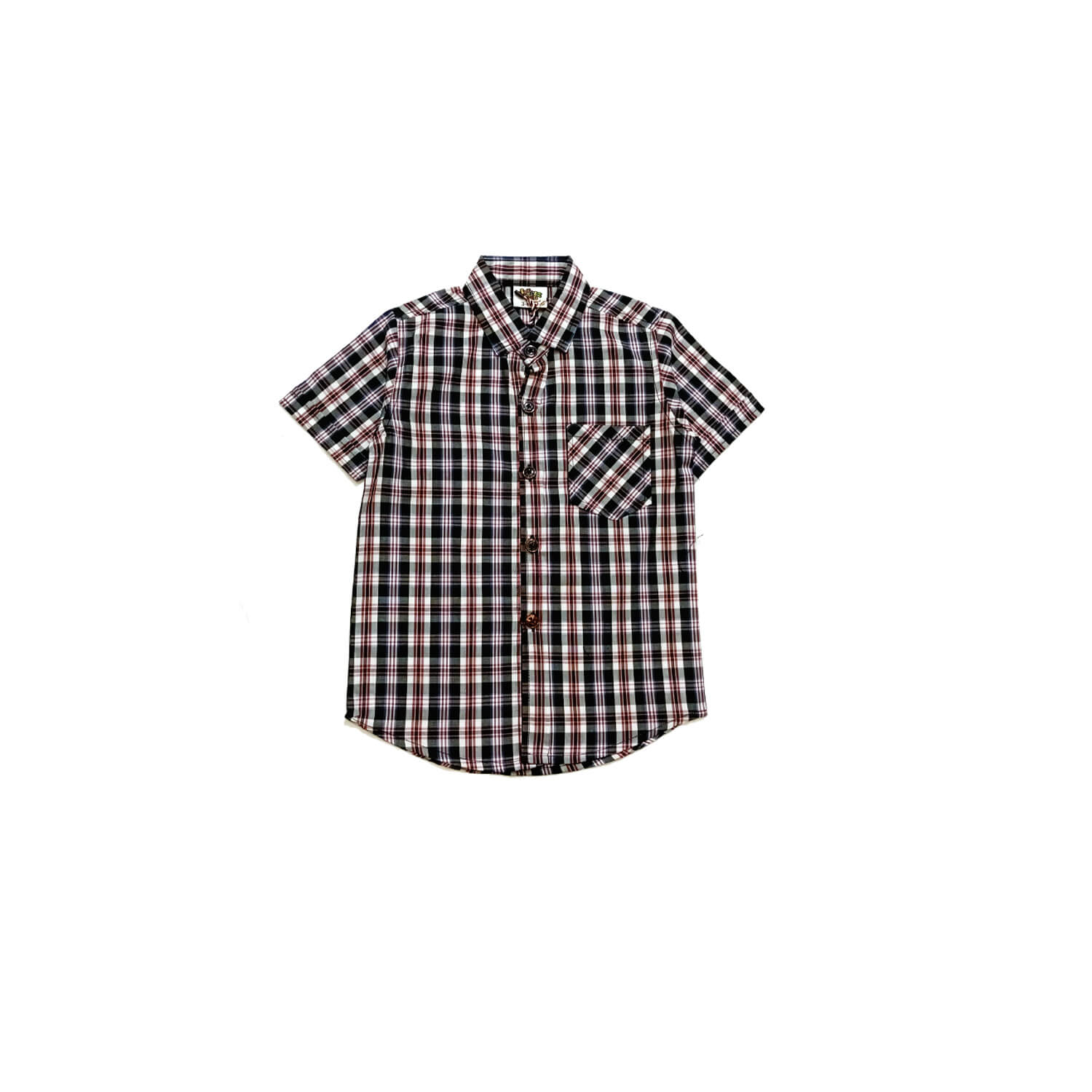 CasualRed_BlueCheckedShirt-Black_White