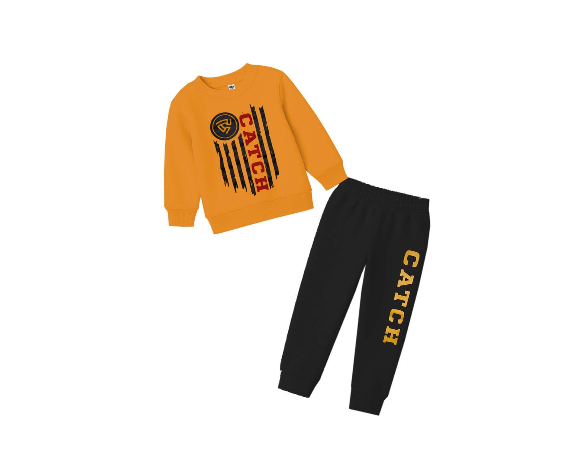 Catch Race Fleece Tracksuit -Mustard &amp; Black